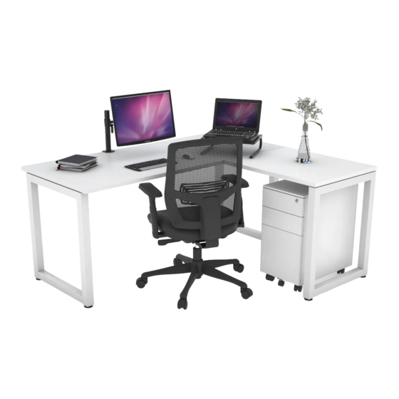 Jason.L Quadro Loop L-Shaped Desk Assembly Instructions Manual