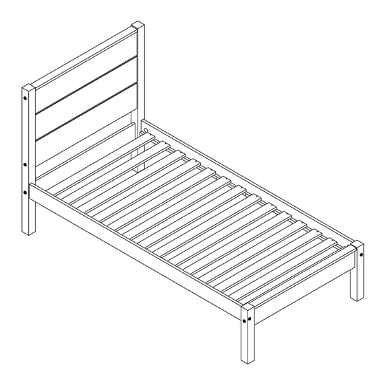 Seconique BARTON 3' BED WAXED PINE Assembly Instructions Manual