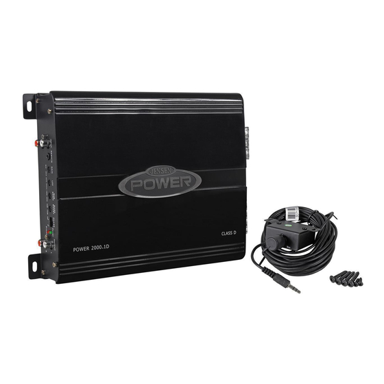 Jensen 2000.1D Operation Manual