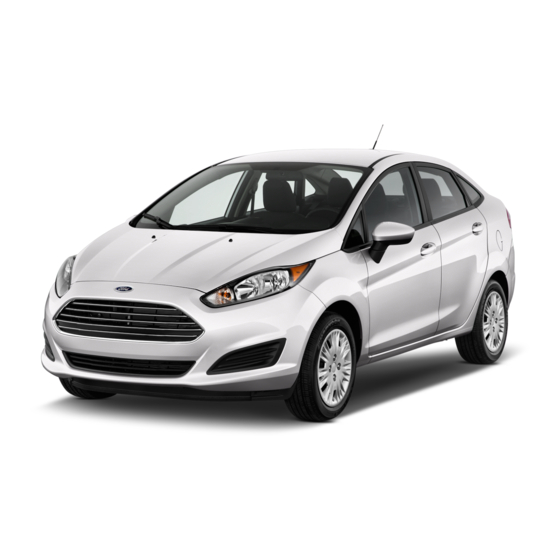 Ford 2015 Fiesta Quick Reference Manual