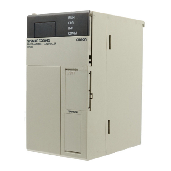 Omron C200HG-CPU43 Installation Manual