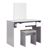 GFW ELIZABETH DRESSER with CUSHION STOOL UNIT Assembly Instructions Manual