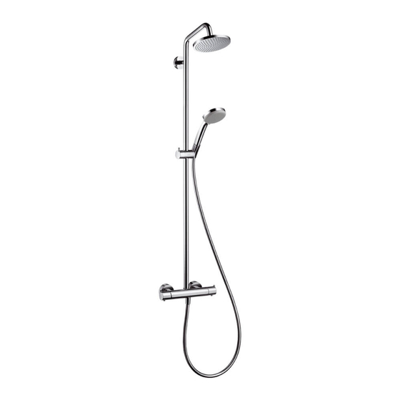 Hans Grohe Croma Showerpipe Instructions For Use/Assembly Instructions