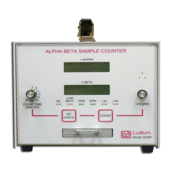 Ludlum Measurements 3030P Manual