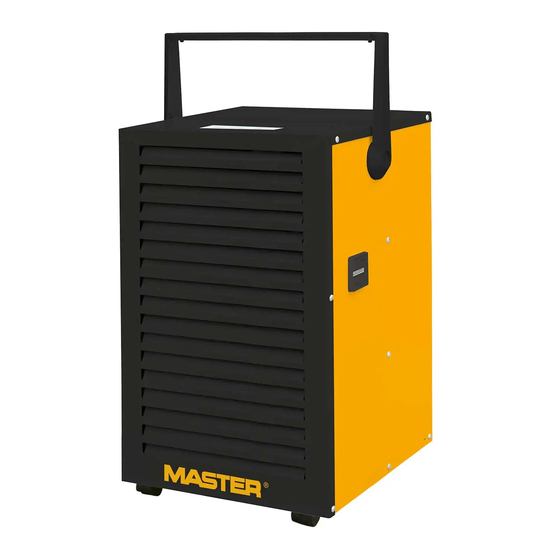 User Manuals: Master DH 732 Condensation Dehumidifier