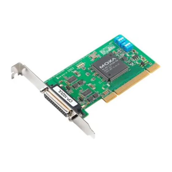 Moxa Technologies CP-112UL-T Quick Installation Manual