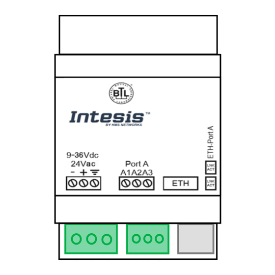 HMS Networks Intesis INBACRTR03200XX Installation Manual
