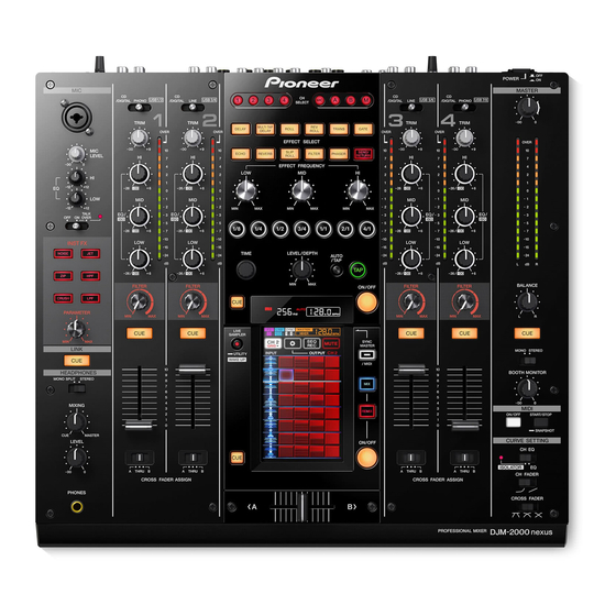 Pioneer DJM-2000 Operating Instructions Manual