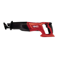 Hilti WSR 22?A Operating Instructions Manual