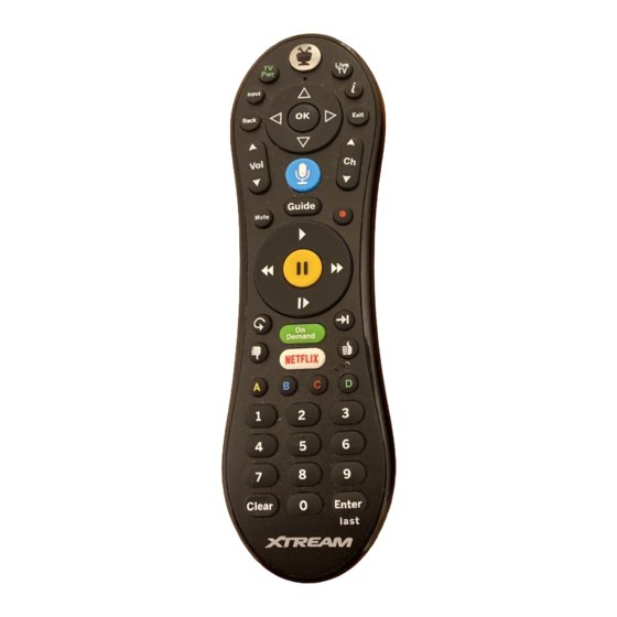 Xtream Voice Remote Instruction Manual