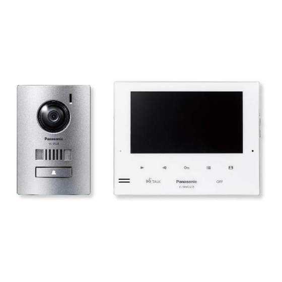 PANASONIC VL-SWD275 IMPORTANT INFORMATION AND QUICK