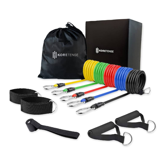 KOREHEALTH KORETENSE RESISTANCE BANDS Instruction Manual
