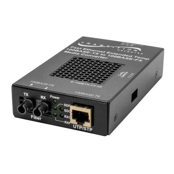 Transition Networks E-100BTX-FX-05(LC) User Manual