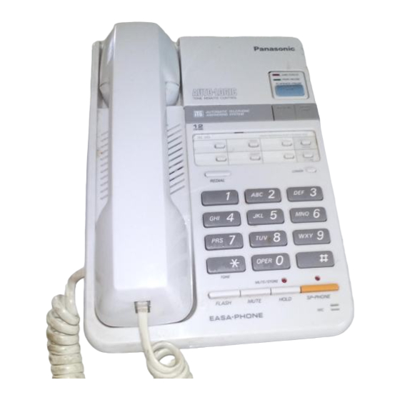 Panasonic KXT2395 - PHONE/ANSWER MACHINE Manuals