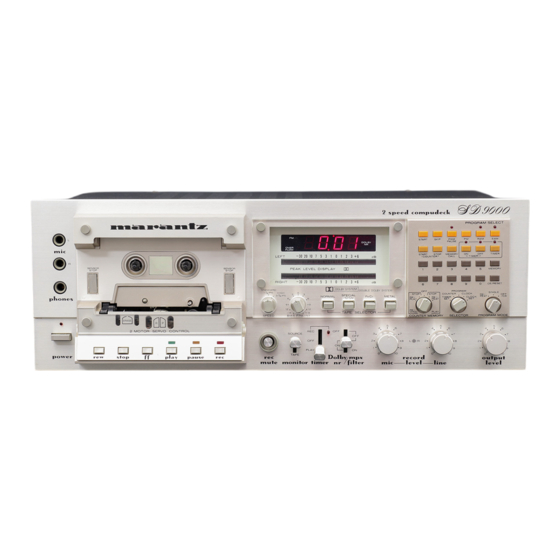 Marantz SD9000 Service Manual