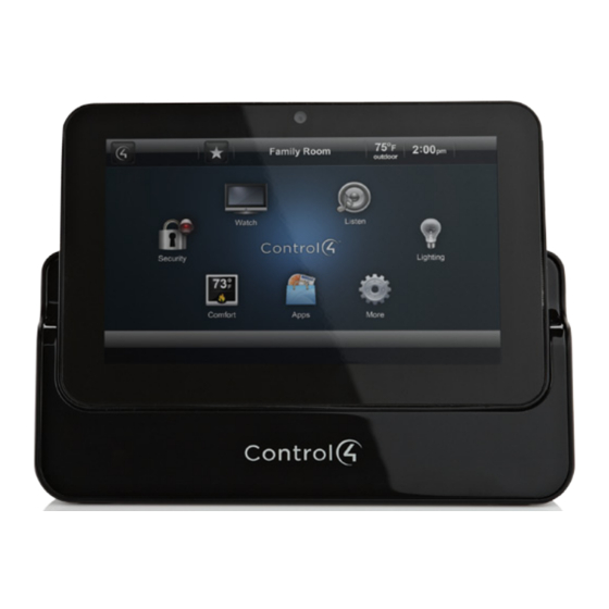 Control 4 C4-TSMC7-EN-BL Setup Manual