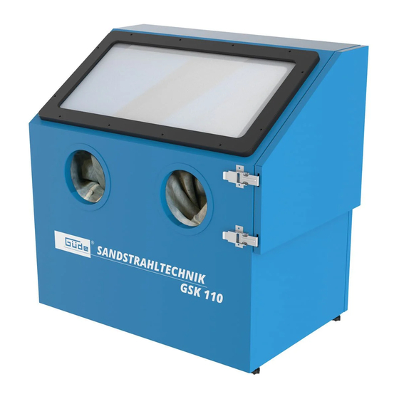 GÜDE GSK 110 Sandblast cabinet Manuals