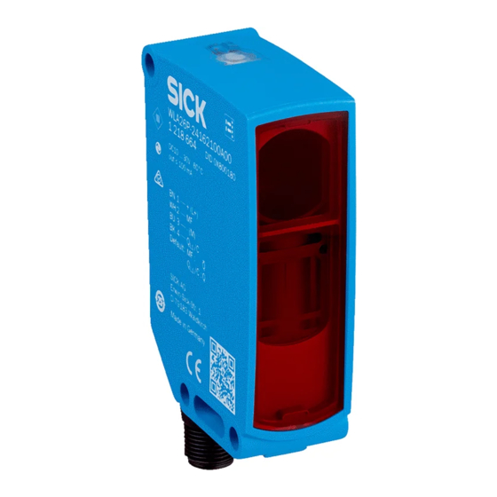 SICK WLA26 00 Series Operating Instructions Manual