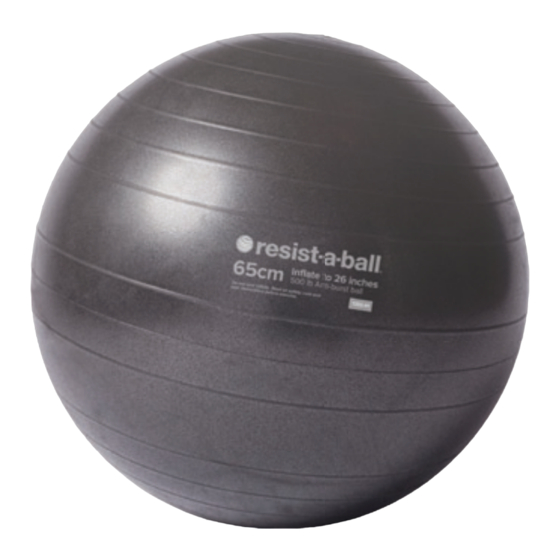 Mad Dogg Athletics SPINFitness resist-a-ball Manualline