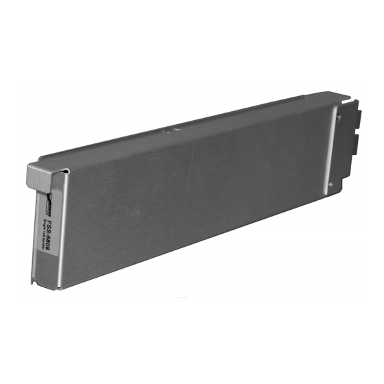Ross openGear FSS-6800 Series User Manual