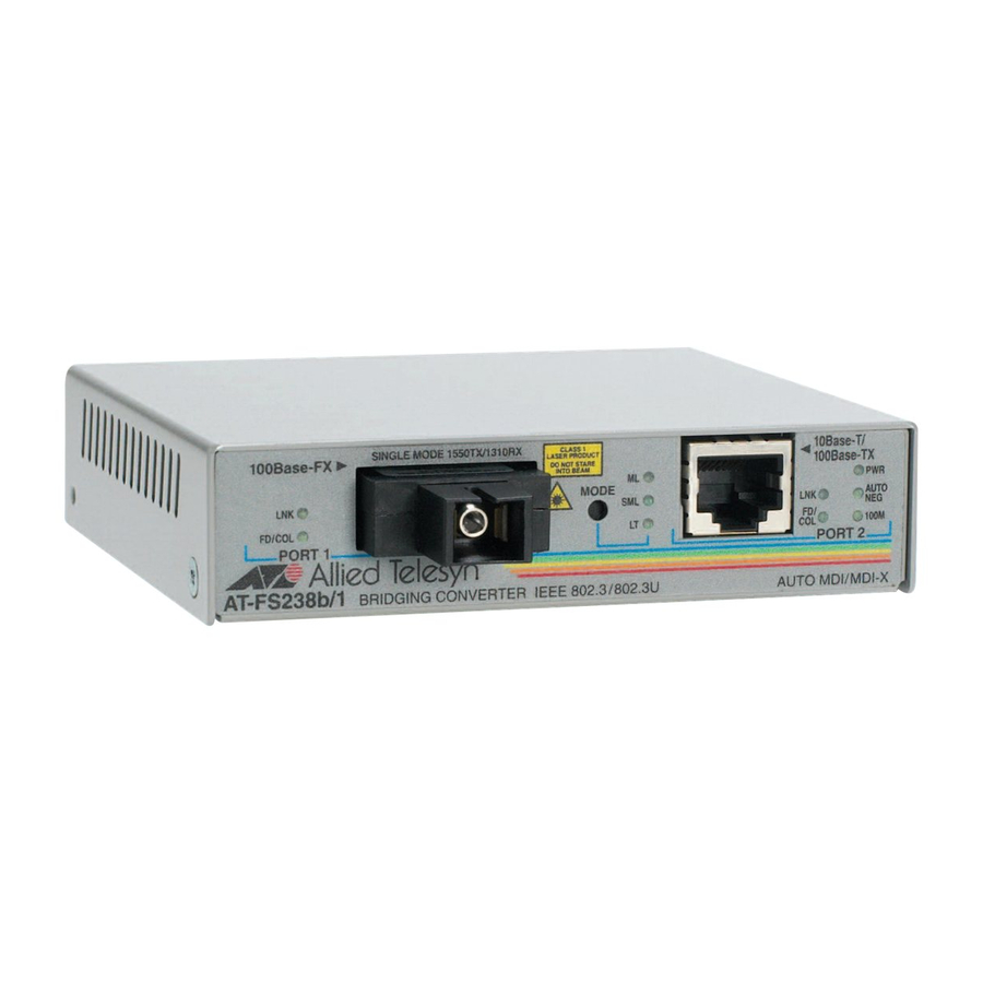 Allied Telesis AT-FS238 AT-FS238a/1 Installation Manual