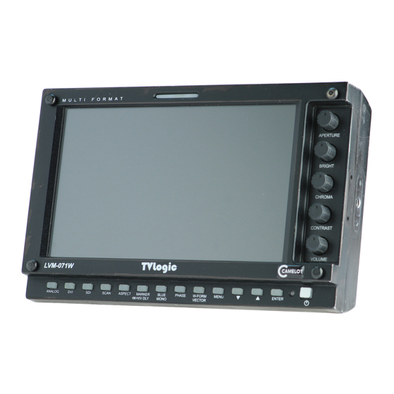 TVLogic LVM-071W Operation Manual