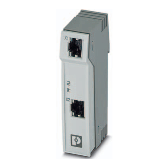 Phoenix Contact PP-RJ Series Datasheet