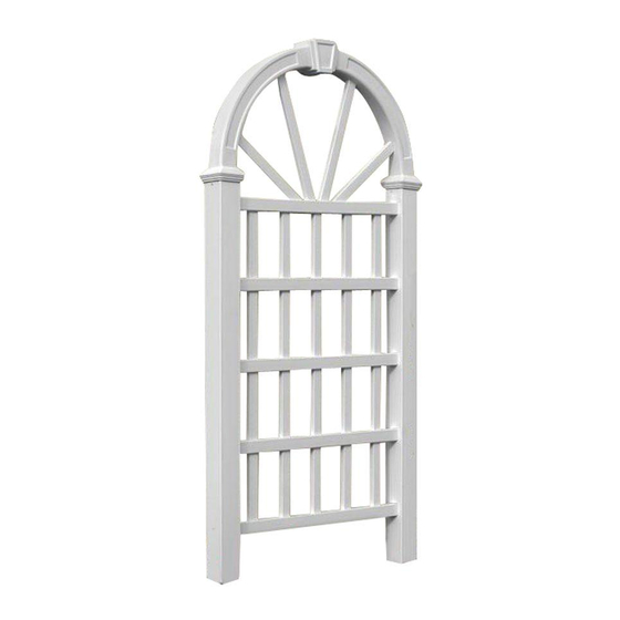 New England Arbors Hanover Trellis VA54230 Assembly Instructions