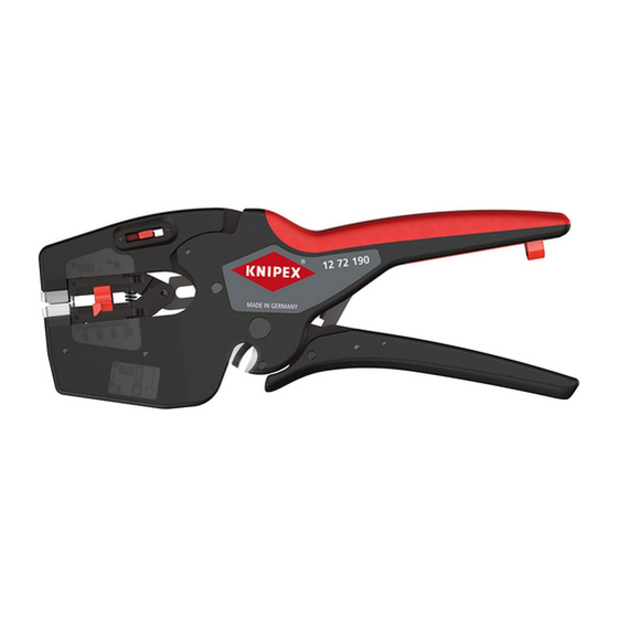 KNIPEX NexStrip Operating Instructions Manual