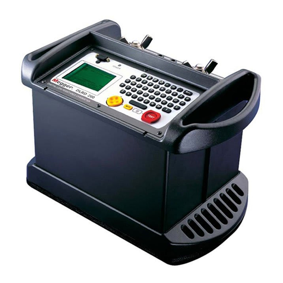 Megger DLRO 200 User Manual