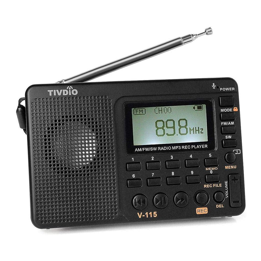 Tivdio V-115 - Voice Recorder Manual