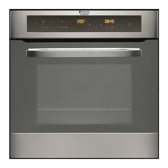 Hotpoint Ariston FH 103 0 IX/HA Operating Instructions Manual