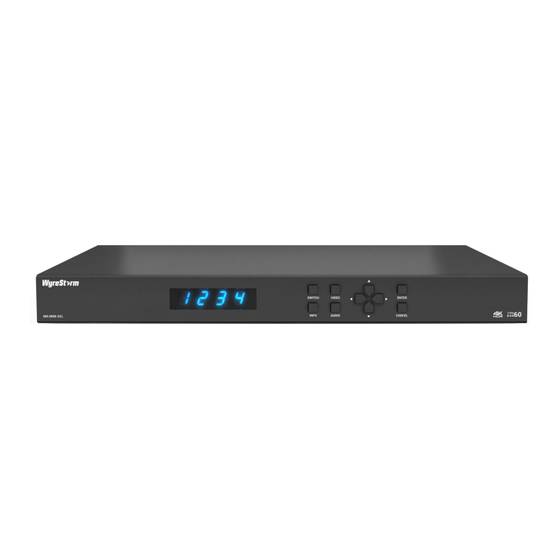Wyrestorm MX-0808-SCL User Manual