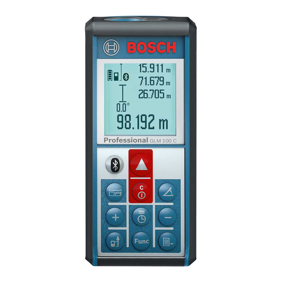 Bosch GLM 100 C Professional Measure Manuals