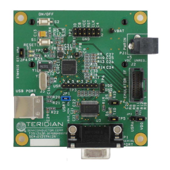 Teridian 73S1217F User Manual
