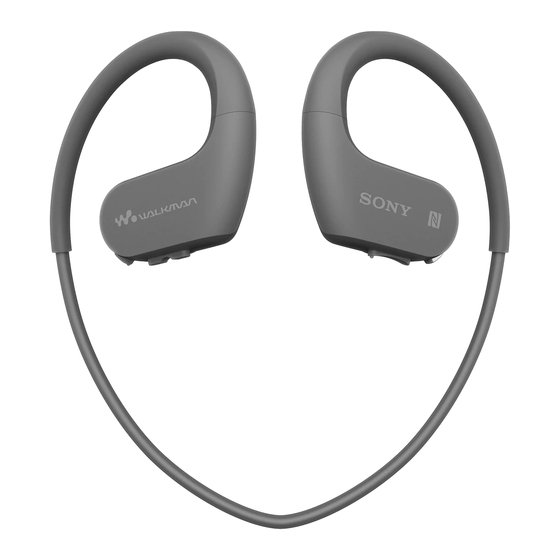 Sony Walkman Manual