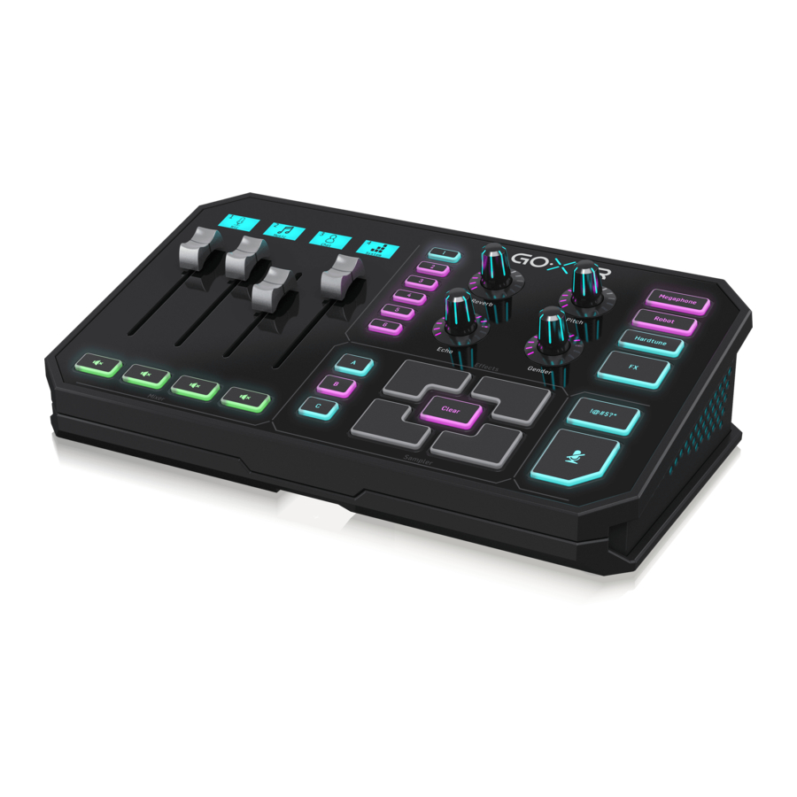 TC-Helicon GO XLR Quick Start Manual