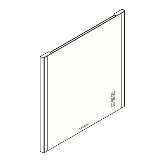 DURAVIT XSquare XS 7011 Mounting Instructions