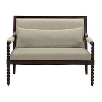 Martha Stewart PHILIPPE LOVESEAT WITH LUMBER PILLOW Assembly Instructions Manual