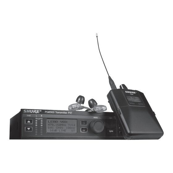 Shure PSM900 User Manual