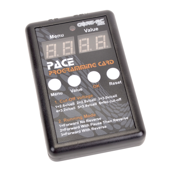 Core RC PACE-45R Manual