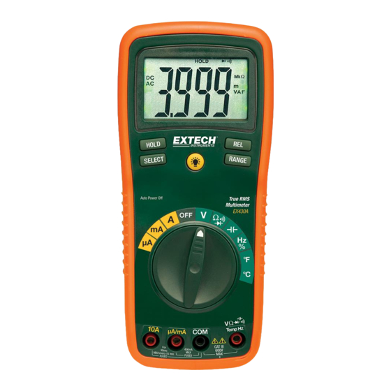 Extech Instruments EX430A User Manual
