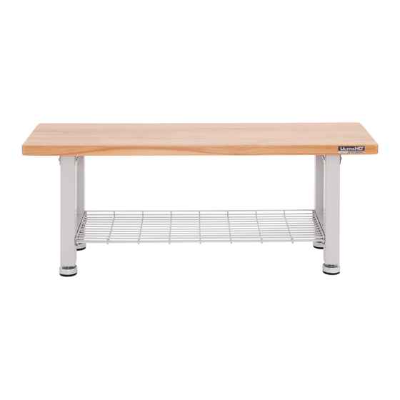 Seville Classics UltraHD Bench Assembly Instructions Manual