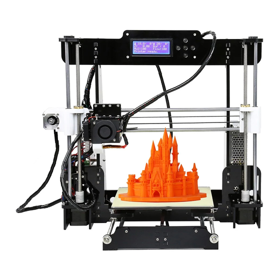 Anet A8 Quick User Manual