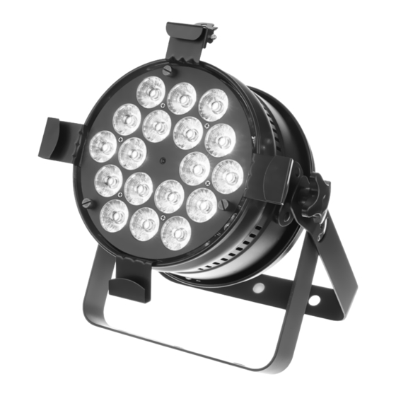 thomann Retro Flat Par 18x10W RGBWA UV User Manual