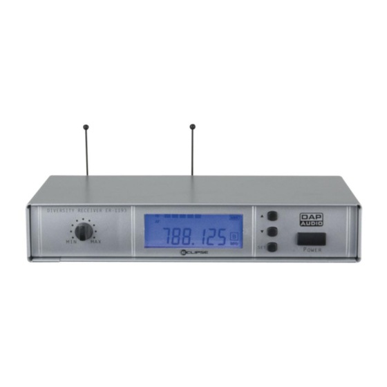 DAPAudio ER-1193 V2 Manual
