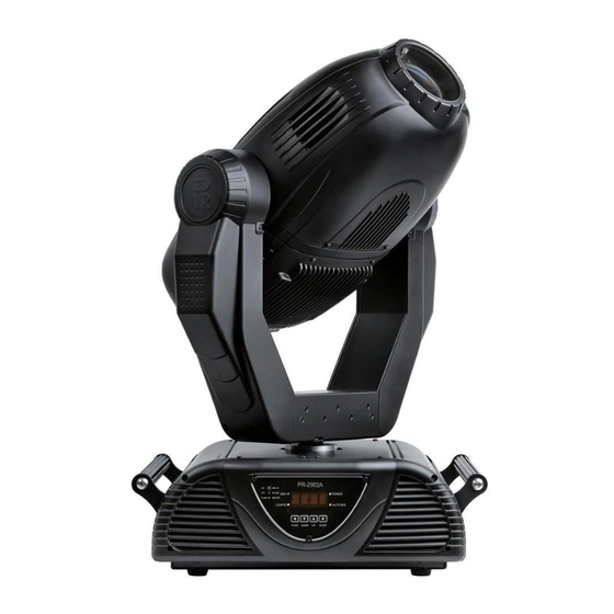 PR Lighting Solo 1200 Installation And Use Manual