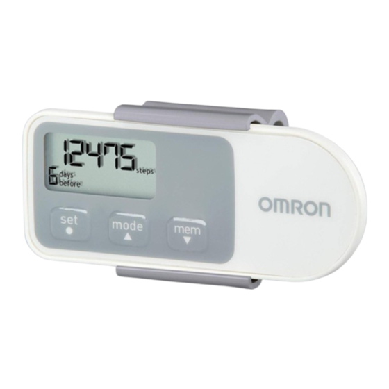 Omron HJ-320 Instruction Manual