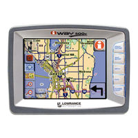 Lowrance Lowrance iWAY 500C Operation Instructions Manual