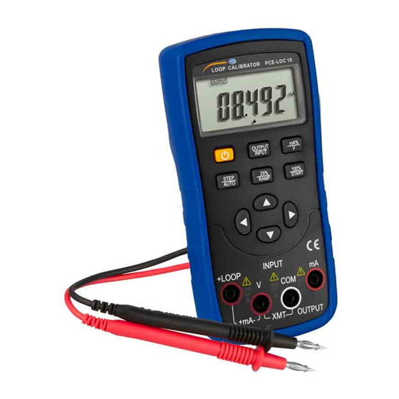 PCE Instruments PCE-LOC 10 User Manual